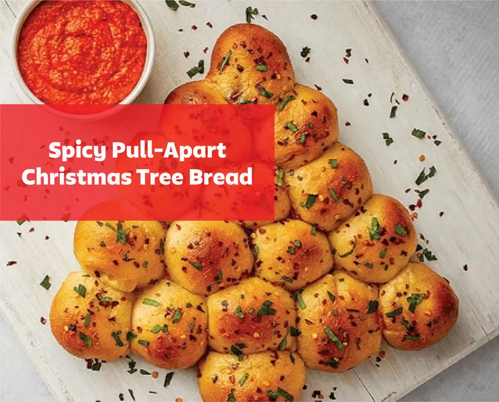 Sedanos.com Spicy Pull Apart Christmas Tree Bread