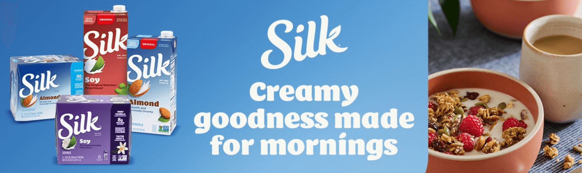 Silk Creamy Goodness made for mornings at Sedanos.com