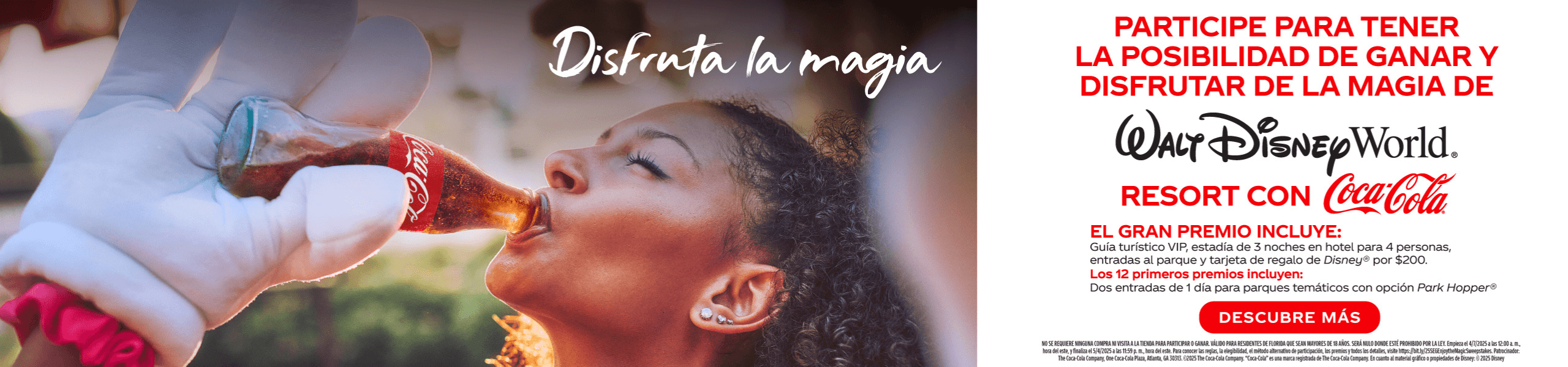 Enter for a chance to win and enjoy the magic of a Walt Disney World resort vacation from Coca-Cola | Learn more click here